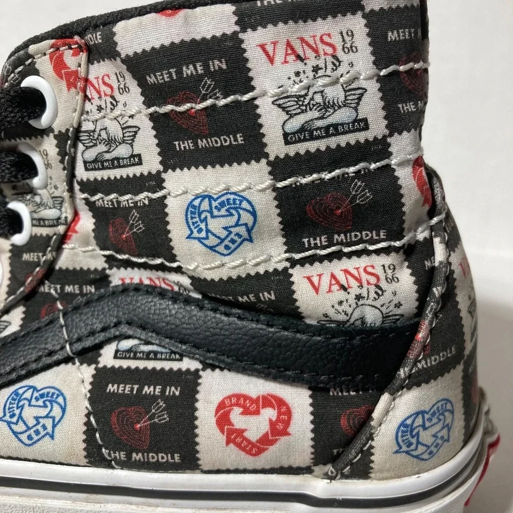 Vans SK8 Hi Top Off The Wall Love Letters Men's Size 6.5 Classic Skate‎ Shoes